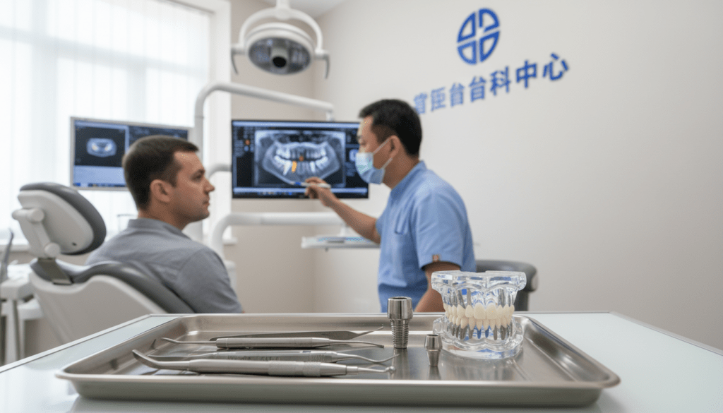 Имплантация зубов в Хэйхэ Китай - установка имплантов и All-on-4 для россиян