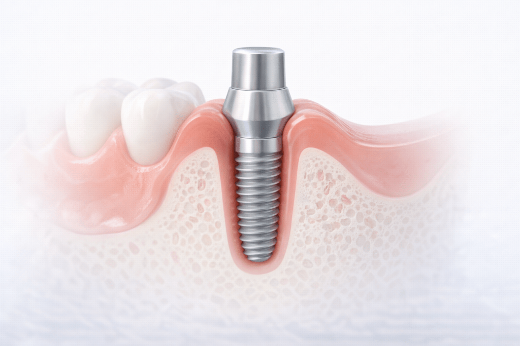 формирователь десны на импланте схема установки и заживления