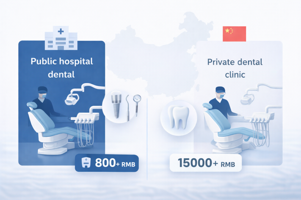 Сравнение цен стоматологии в Китае: государственные и частные клиники, импланты и коронки стоимость