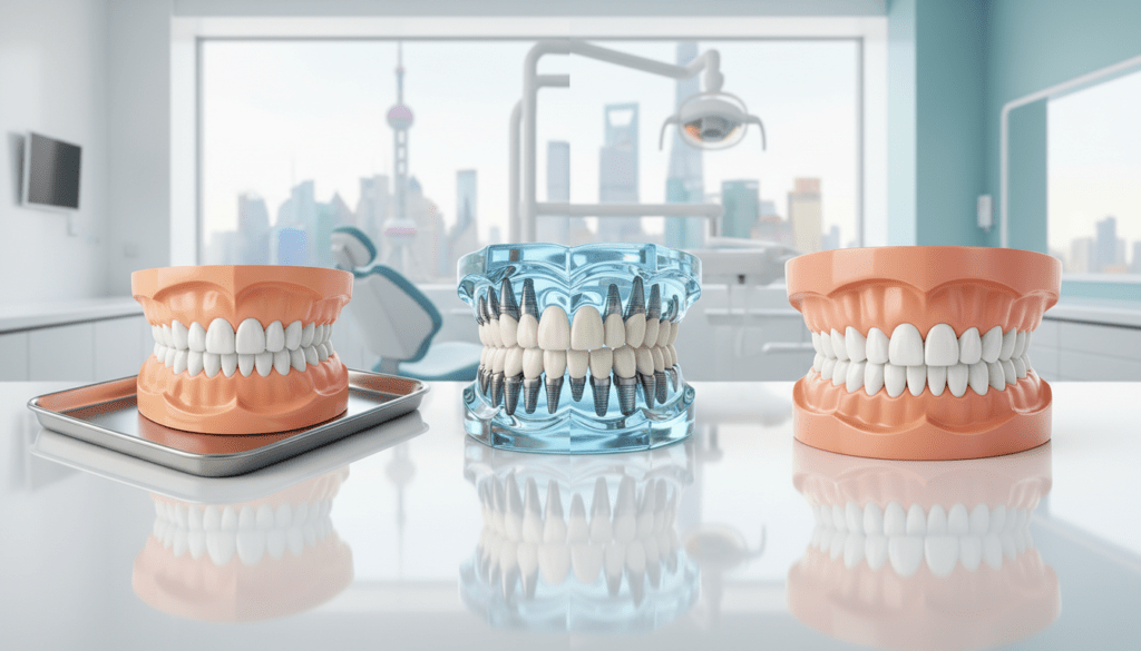 Стоимость реставрации всех зубов в Шанхае: All-on-4, протезы и виниры