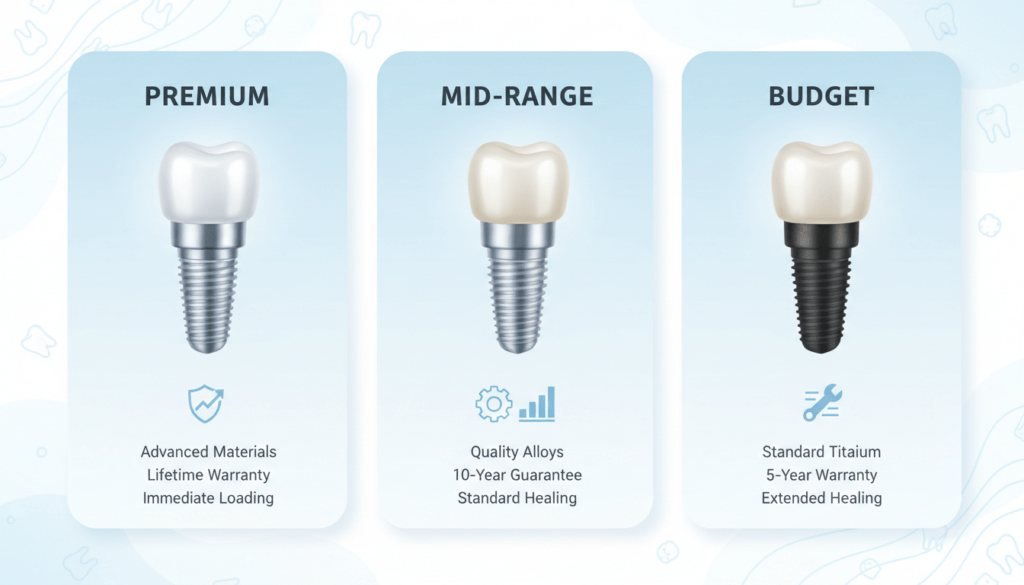Сравнение производителей зубных имплантов 2025–2026: премиум, средний и бюджетный сегменты
