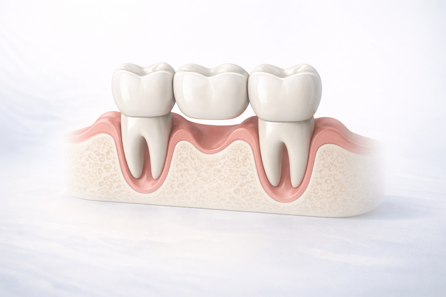 Мостовидный протез на 3 зуба схема зубного моста Казахстан