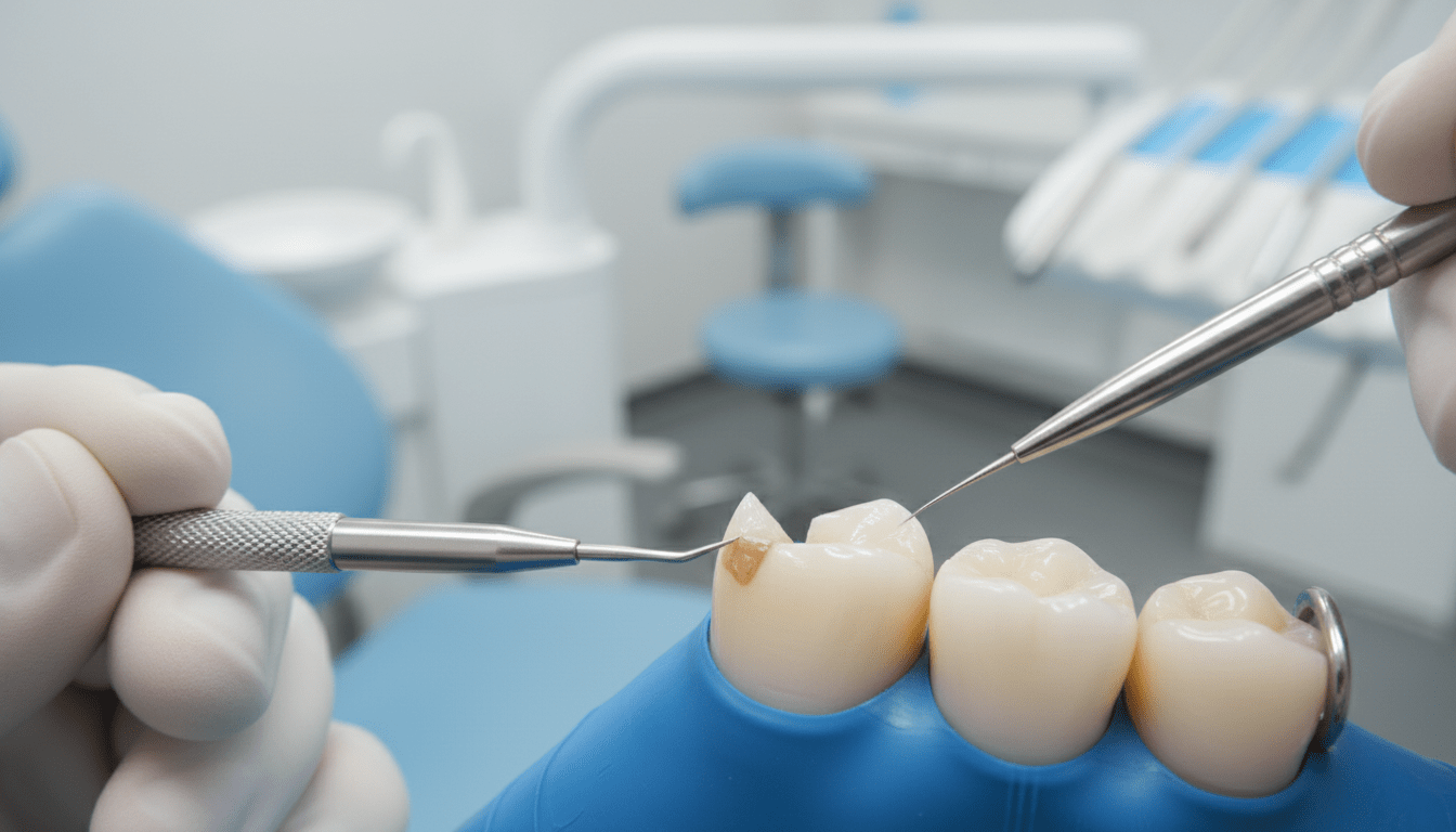 Реставрация зуба композитом в Алматы: восстановление скола переднего зуба