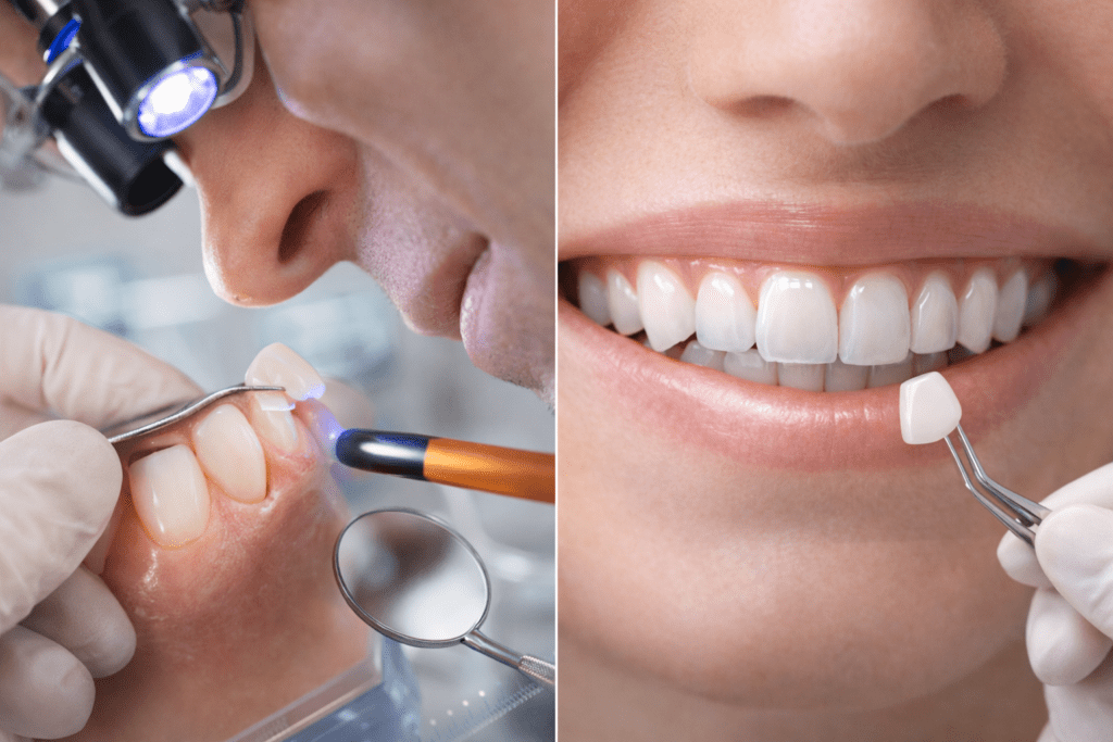 Виниры или композитная реставрация зубов - сравнение эстетики, формы и цвета передних зубов